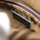 FENDI Zucca Canvas Mamma Baguette Tote Bag Black Silver Brown Auth 145493-12