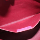 Salvatore Ferragamo Gancini Sofia Hand Bag Leather 2way Pink Gold Auth 145497-22