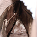 Salvatore Ferragamo Gancini Sophia Hand Bag Leather Beige Silver Auth 145498-20