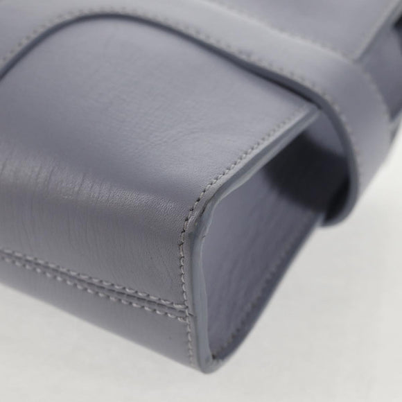 Salvatore Ferragamo Gancini Shoulder Bag Leather Purple Gold Auth 145499V