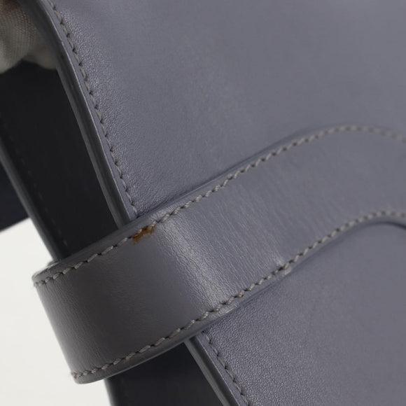 Salvatore Ferragamo Gancini Shoulder Bag Leather Purple Gold Auth 145499V