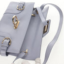 Salvatore Ferragamo Gancini Shoulder Bag Leather Purple Gold Auth 145499V-22