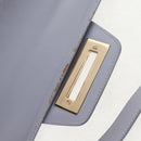 Salvatore Ferragamo Gancini Shoulder Bag Leather Purple Gold Auth 145499V-24