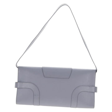 Salvatore Ferragamo Gancini Shoulder Bag Leather Purple Gold Auth 145499V - 0