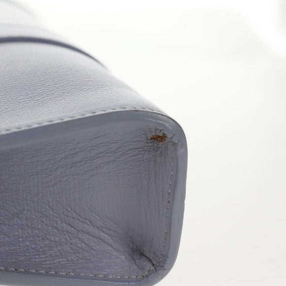 Salvatore Ferragamo Gancini Shoulder Bag Leather Purple Gold Auth 145499V