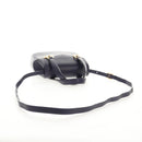 Salvatore Ferragamo Gancini Hand Bag Leather 2way Purple Gold Auth 145500V-10