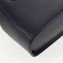 Salvatore Ferragamo Gancini Hand Bag Leather 2way Purple Gold Auth 145500V-16