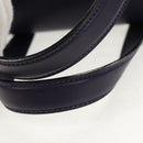 Salvatore Ferragamo Gancini Hand Bag Leather 2way Purple Gold Auth 145500V-8