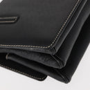 Salvatore Ferragamo Gancini Shoulder Bag Leather Black Gold Auth 145502-16