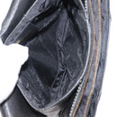 Salvatore Ferragamo Gancini Shoulder Bag Leather Black Gold Auth 145502-18