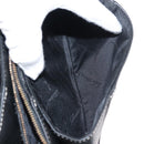 Salvatore Ferragamo Gancini Shoulder Bag Leather Black Gold Auth 145502-19