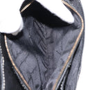 Salvatore Ferragamo Gancini Shoulder Bag Leather Black Gold Auth 145502-11