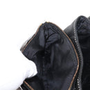 Salvatore Ferragamo Gancini Shoulder Bag Leather Black Gold Auth 145502-21