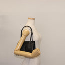 Salvatore Ferragamo Gancini Shoulder Bag Leather Black Gold Auth 145502-22
