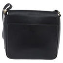 Salvatore Ferragamo Gancini Shoulder Bag Leather Black Gold Auth 145503-3