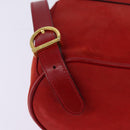 Salvatore Ferragamo Vala Backpack Leather Red Gold Auth 145505-15