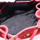 Salvatore Ferragamo Vala Backpack Leather Red Gold Auth 145505-11