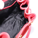 Salvatore Ferragamo Vala Backpack Leather Red Gold Auth 145505-18