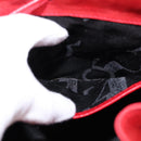 Salvatore Ferragamo Vala Backpack Leather Red Gold Auth 145505-20