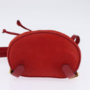 Salvatore Ferragamo Vala Backpack Leather Red Gold Auth 145505-5