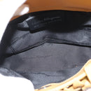 Salvatore Ferragamo Sunflower Hand Bag Canvas Leather Yellow Auth 145506-10