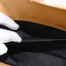 Salvatore Ferragamo Sunflower Hand Bag Canvas Leather Yellow Auth 145506-19