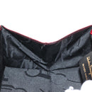 Salvatore Ferragamo Gancini Hand Bag Satin Red Gold Auth 145507V-20