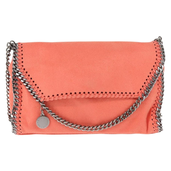 Stella MacCartney Falabella Chain Shoulder Bag Suede Orange 364519 Auth 145510