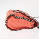 Stella MacCartney Falabella Chain Shoulder Bag Suede Orange 364519 Auth 145510-3