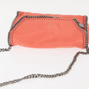 Stella MacCartney Falabella Chain Shoulder Bag Suede Orange 364519 Auth 145510-6