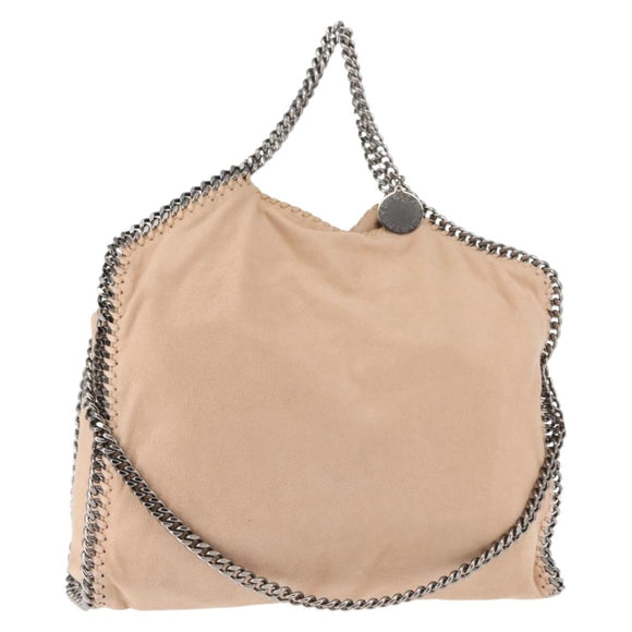 Stella MacCartney Falabella Chain Shoulder Bag Suede Beige 234387 Auth 145512