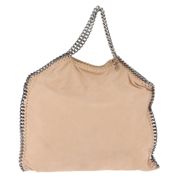 Stella MacCartney Falabella Chain Shoulder Bag Suede Beige 234387 Auth 145512