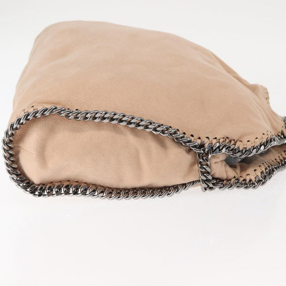Stella MacCartney Falabella Chain Shoulder Bag Suede Beige 234387 Auth 145512