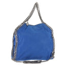 Stella MacCartney Falabella Chain Shoulder Bag Suede Blue 371223 Auth 145513-1