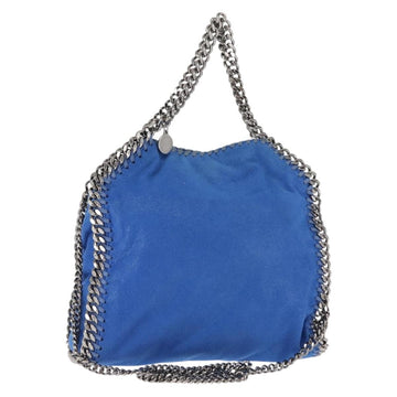 Stella MacCartney Falabella Chain Shoulder Bag Suede Blue 371223 Auth 145513
