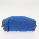 Stella MacCartney Falabella Chain Shoulder Bag Suede Blue 371223 Auth 145513-5