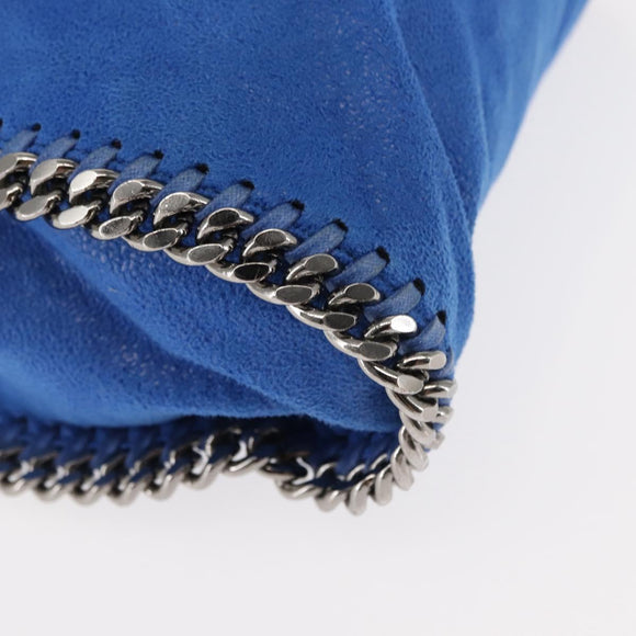 Stella MacCartney Falabella Chain Shoulder Bag Suede Blue 371223 Auth 145513