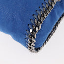 Stella MacCartney Falabella Chain Shoulder Bag Suede Blue 371223 Auth 145513-17