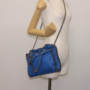 Stella MacCartney Falabella Chain Shoulder Bag Suede Blue 371223 Auth 145513-23