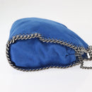 Stella MacCartney Falabella Chain Shoulder Bag Suede Blue 371223 Auth 145513-3