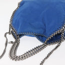 Stella MacCartney Falabella Chain Shoulder Bag Suede Blue 371223 Auth 145513-6