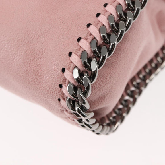 Stella MacCartney Falabella Chain Shoulder Bag Suede Pink 371223 Auth 145514