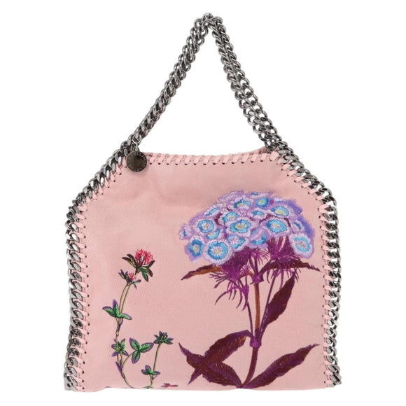 Stella MacCartney Falabella Chain Shoulder Bag Suede Pink 371223 Auth 145514