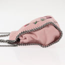 Stella MacCartney Falabella Chain Shoulder Bag Suede Pink 371223 Auth 145514-4