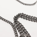 Stella MacCartney Falabella Chain Shoulder Bag Suede Pink 371223 Auth 145514-14