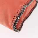 Stella MacCartney Falabella Chain Shoulder Bag Suede Orange 234387 Auth 145515-14