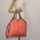 Stella MacCartney Falabella Chain Shoulder Bag Suede Orange 234387 Auth 145515-21