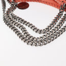 Stella MacCartney Falabella Chain Shoulder Bag Suede Orange 234387 Auth 145515-7