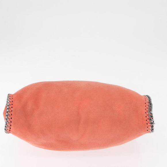 Stella MacCartney Falabella Chain Shoulder Bag Suede Orange 234387 Auth 145515