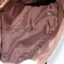 Burberrys Nova Check Hand Bag PVC Leather Green Gold Auth 145517-11